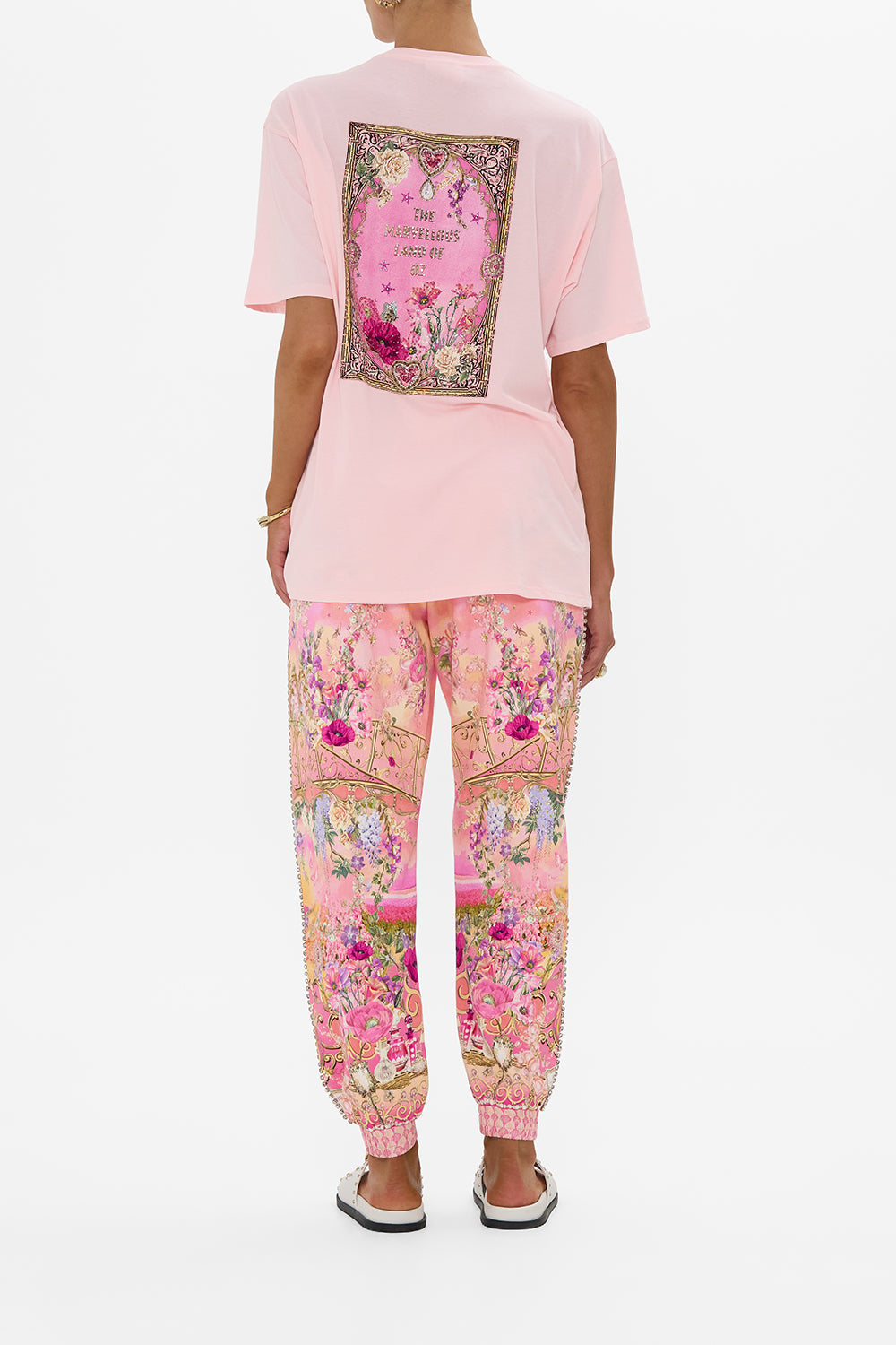 OVERSIZED BAND TEE- PINK TOTALLY OZMOPOLITAN