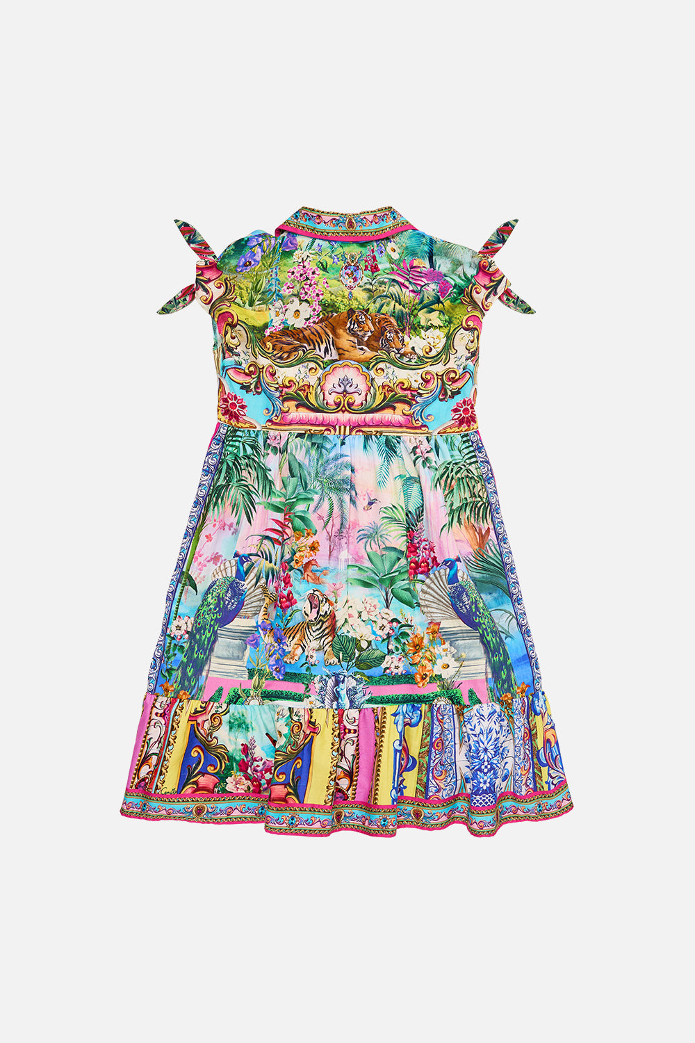 The CAMILLA RAGLAN BUTTON UP SHIRT MEET ME AT THE MAJESTIC in our  print.