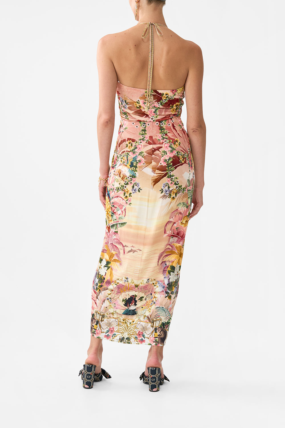 The CAMILLA STRAIGHT LEG PANT DISH IT, DAISY in our  print.