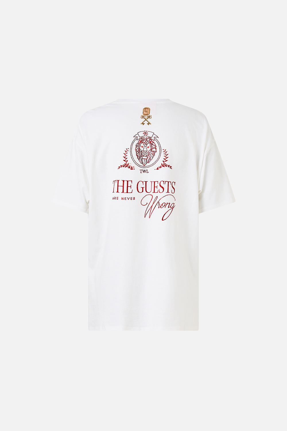 OVERSIZED BAND TEE WELCOME TO THE WHITE LOTUS