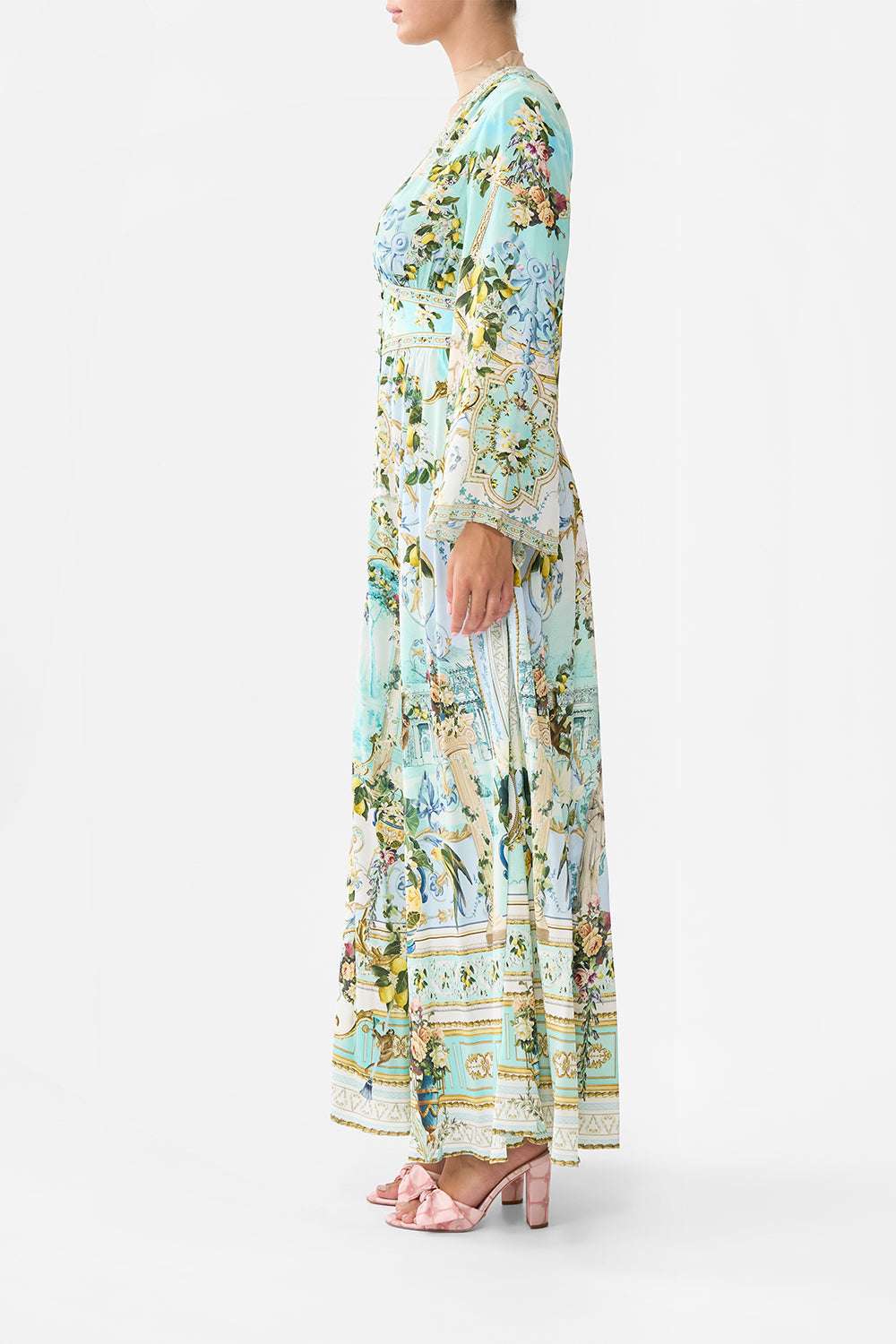 KIMONO SLEEVE DRESS WITH SHIRRING DETAIL VENUS ON A VESPA