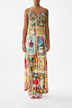 The CAMILLA Tuck Front Pant in our Soap Opera print.