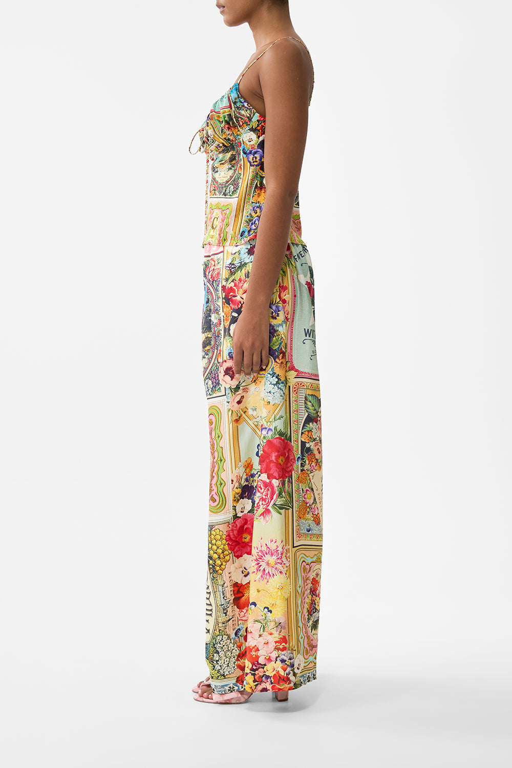 The CAMILLA Tuck Front Pant in our Soap Opera print.