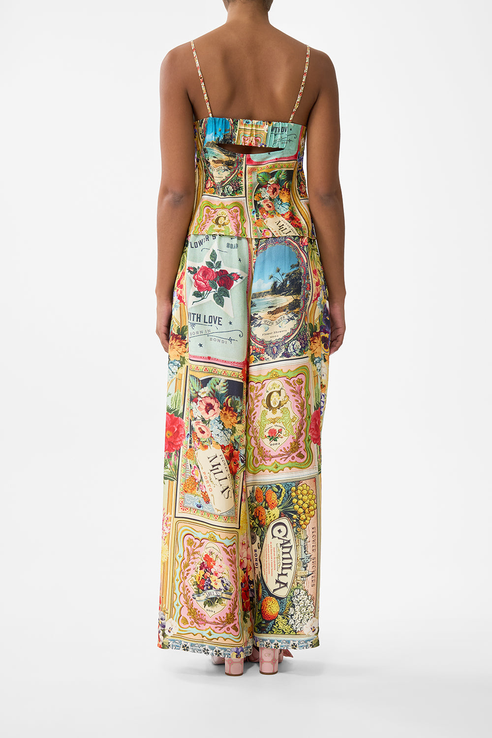 The CAMILLA Tuck Front Pant in our Soap Opera print.