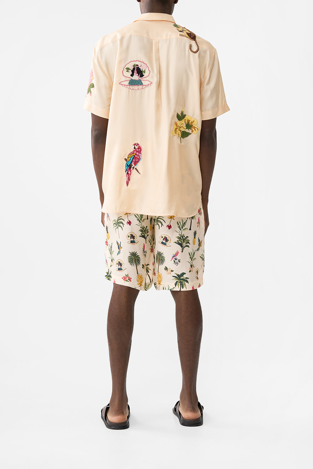 OVERSIZED BUTTON THROUGH SHORT SLEEVE SHIRT WELCOME TO THE WHITE LOTUS