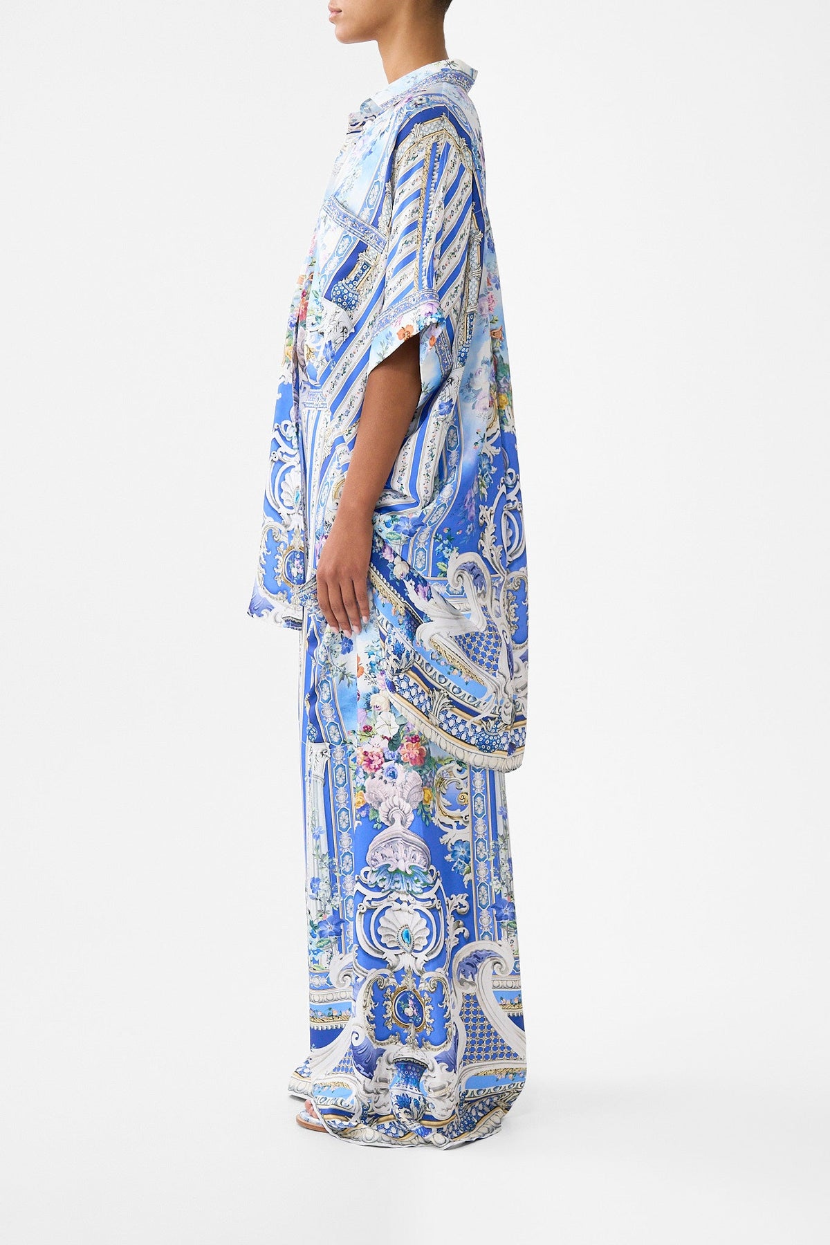 WIDE LEG TROUSER WITH FRONT POCKETS OTTOMAN OPULENCE