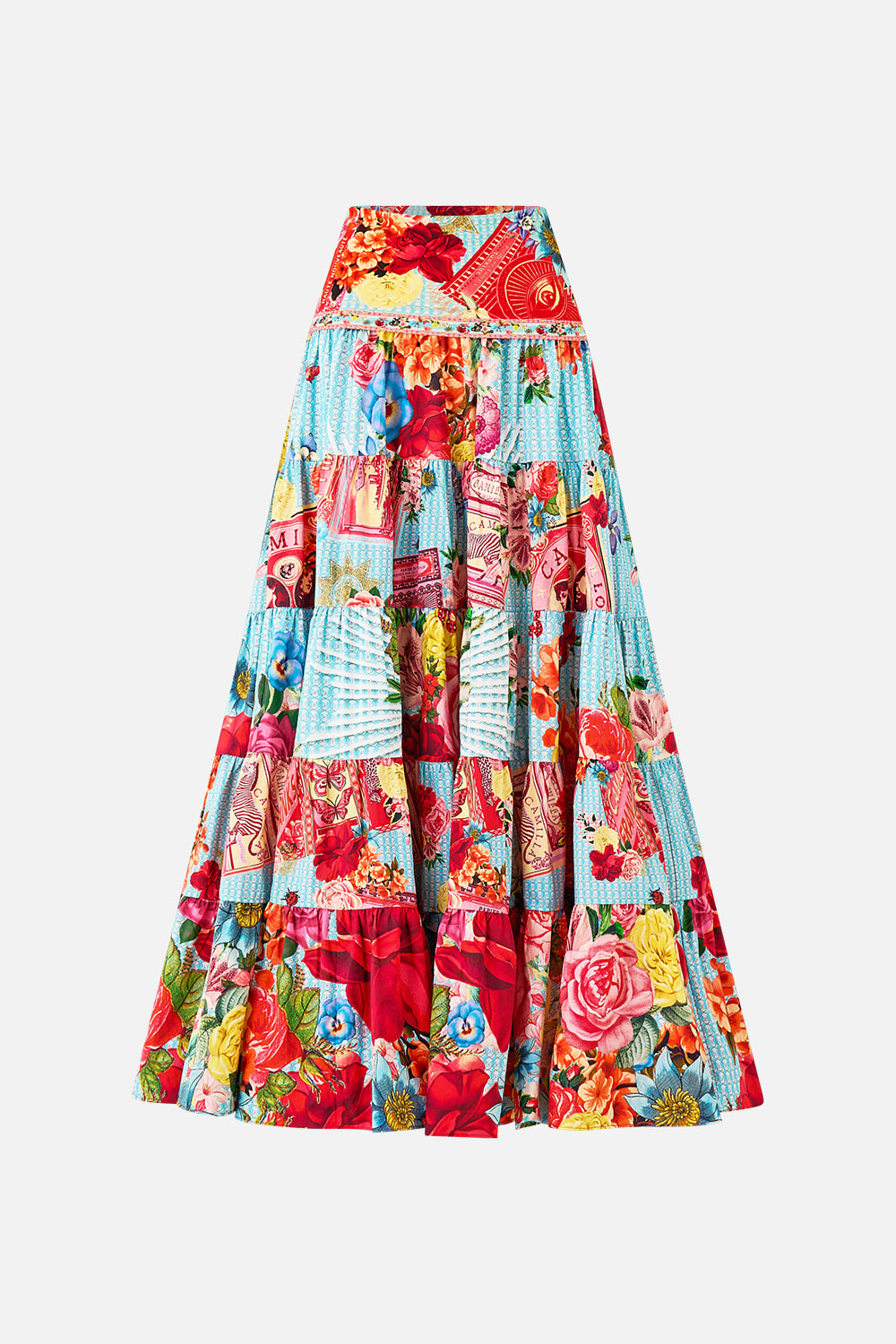 JERSEY SPLICED TIERED SKIRT PAPERS AND CURIOUS CAPERS