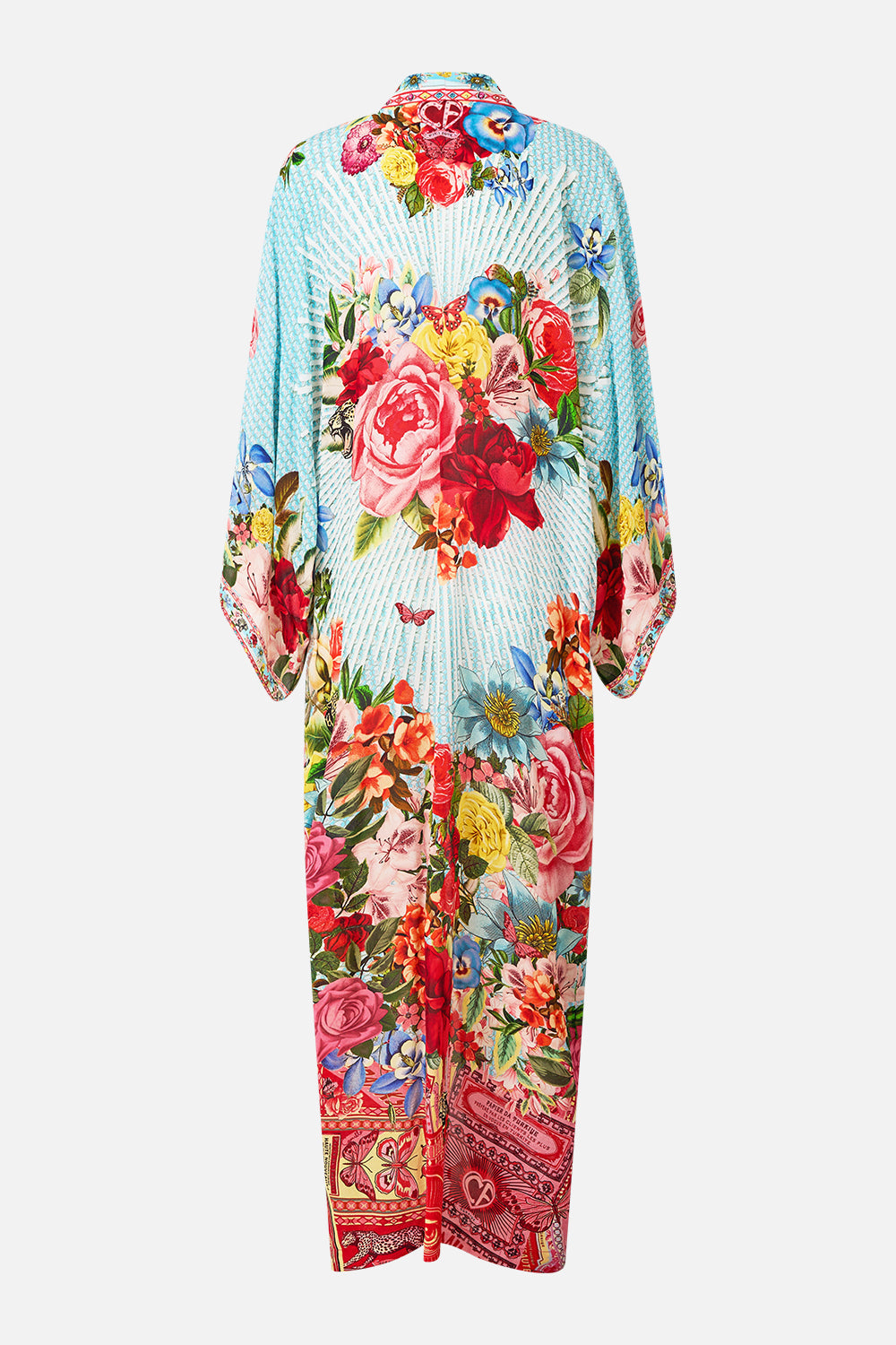 The CAMILLA DEEP COWL PLUNGE DRESS CHAIN GANG in our  print.