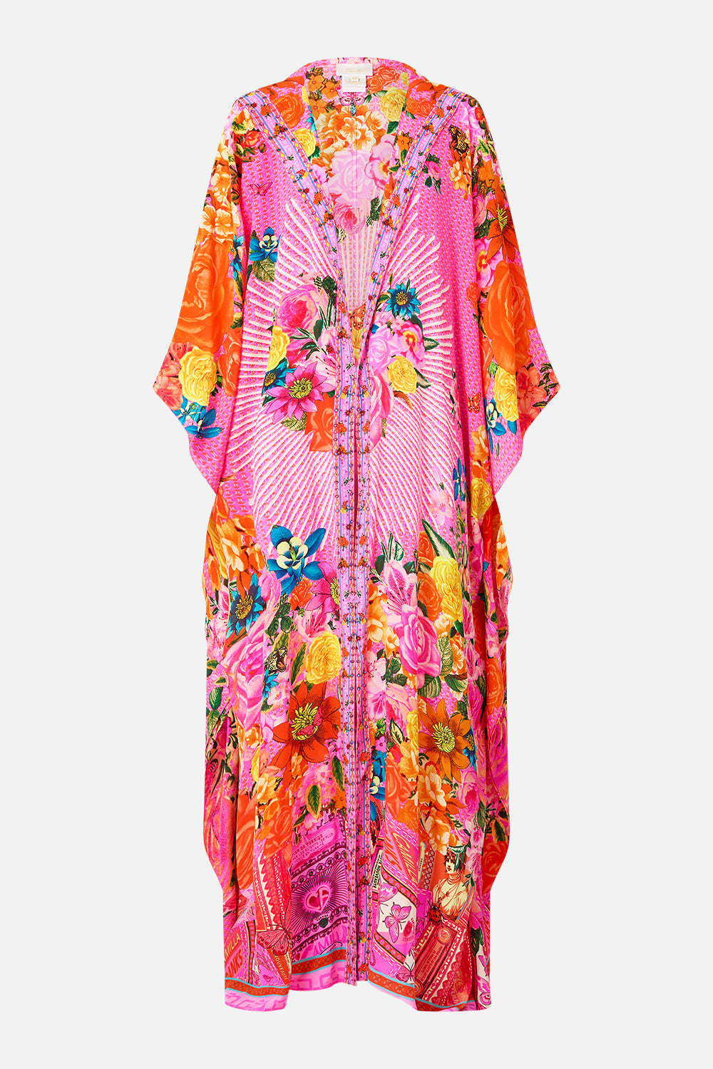 The CAMILLA RUFFLE SLEEVE SHORT DRESS TWILIGHT IN ISTANBUL in our TWILIGHT IN ISTANBUL print.