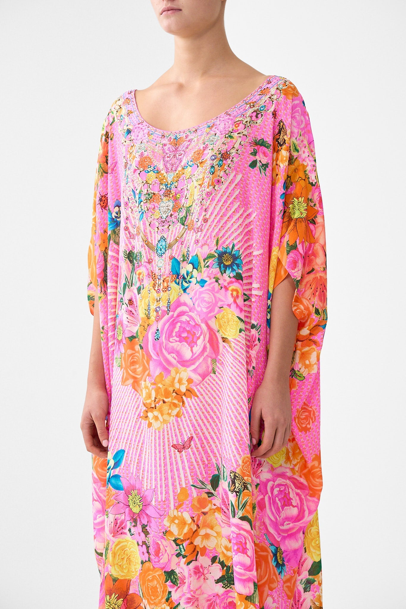 The CAMILLA KIDS TEE MINI DRESS W FRILL SHOULDER AND HEM ILLUSTRATION NATION in our ILLUSTRATION NATION print.