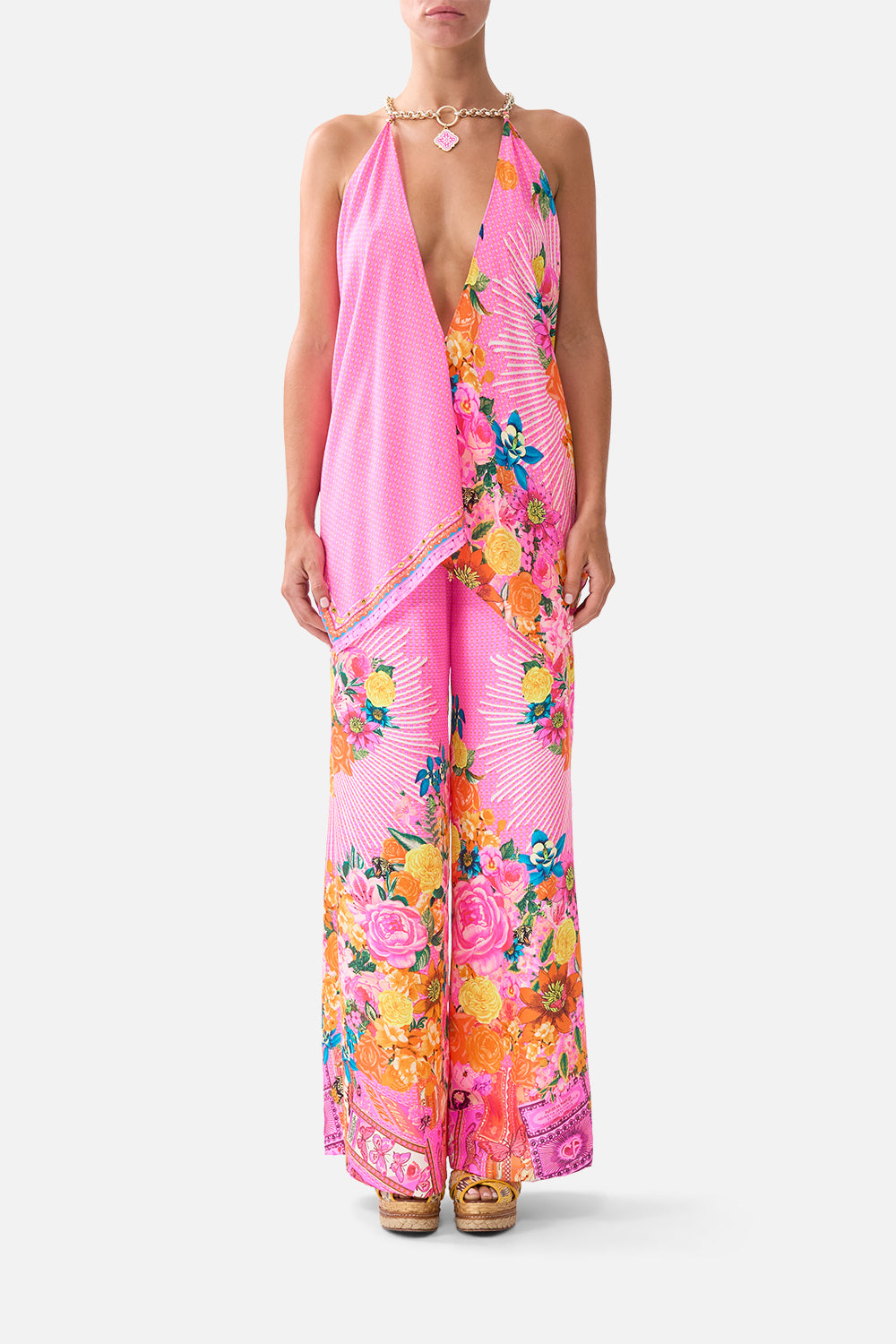 The CAMILLA KIDS STRAPPY BUTTON THROUGH FRILL MAXI DRESS SULTANAHMET SUMMER in our  print.