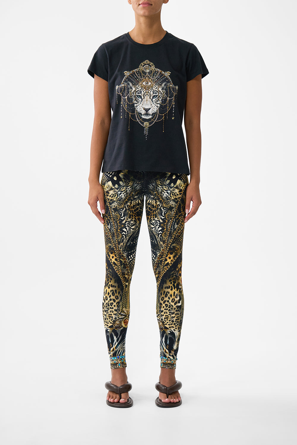 The CAMILLA BUTTON WAIST PLAYSUIT OTTOMAN OPULENCE in our  print.