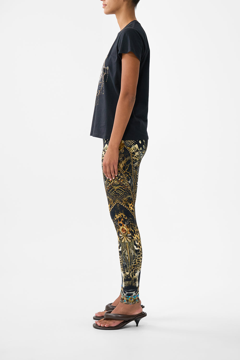The CAMILLA BUTTON WAIST PLAYSUIT OTTOMAN OPULENCE in our  print.