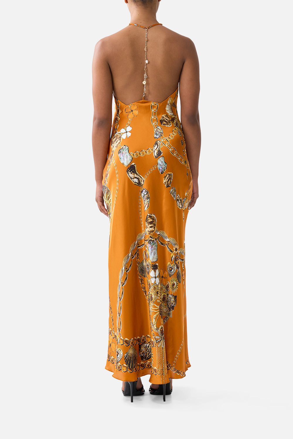 The CAMILLA UNDERWIRE SQUARE NECK ONE PIECE WITH SCOOP BACK TOTEMS AND TREASURES in our  print.
