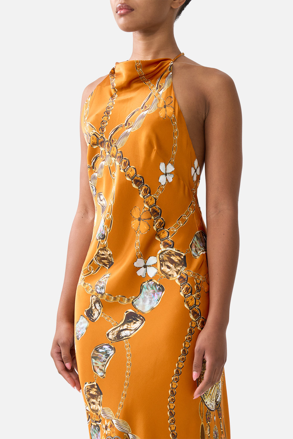 The CAMILLA UNDERWIRE SQUARE NECK ONE PIECE WITH SCOOP BACK TOTEMS AND TREASURES in our  print.