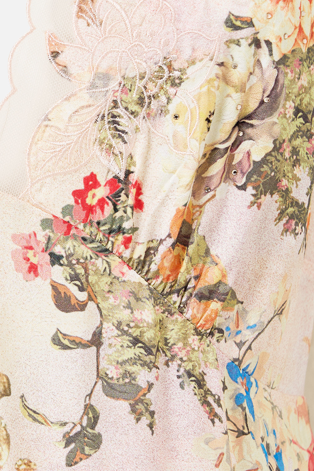 The CAMILLA ruffle sleeve short dress from our print twilight in Istanbul