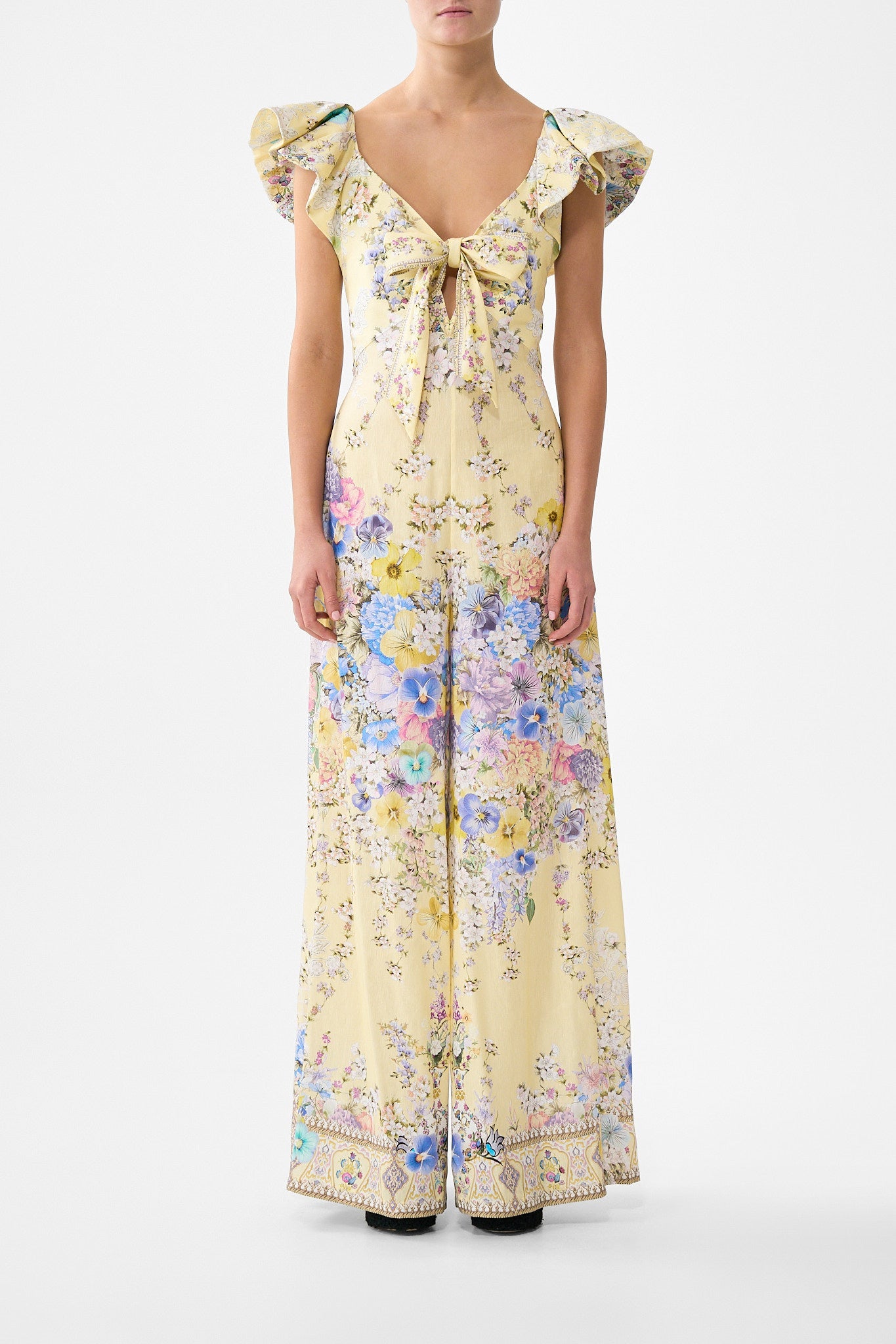 The CAMILLA T-BACK SHOESTRING TOP PAPERS AND CURIOUS CAPERS in our  print.