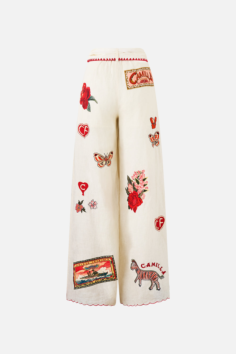 SCARF BELT WIDE LEG PANT HIGH CLASS HOOKAH