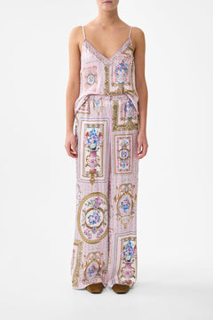 BUTTON FRONT LOUNGE PANT PALATIAL PASTELS