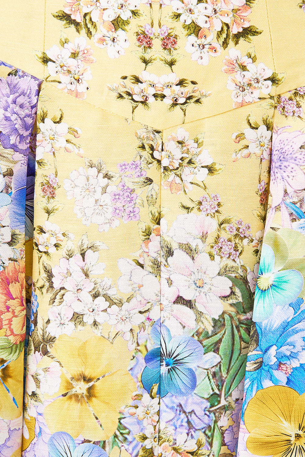 CORSET WAIST MAXI SKIRT DARLING BUDS