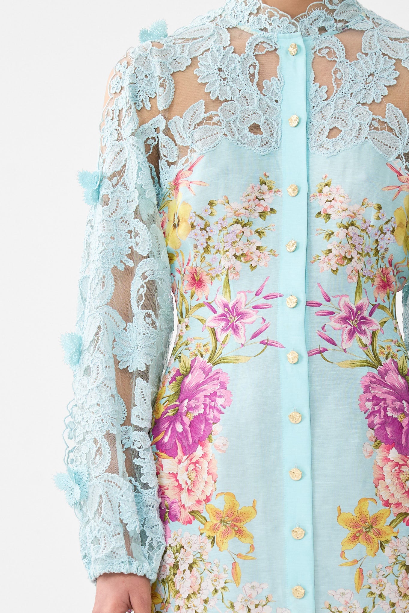 The CAMILLA SILK CHIFFON SHRUG SULTANAHMET SUMMER in our SULTANAHMET SUMMER print.