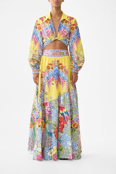 SKIRT WITH SHAPED SEAM SULTANAHMET SUMMER