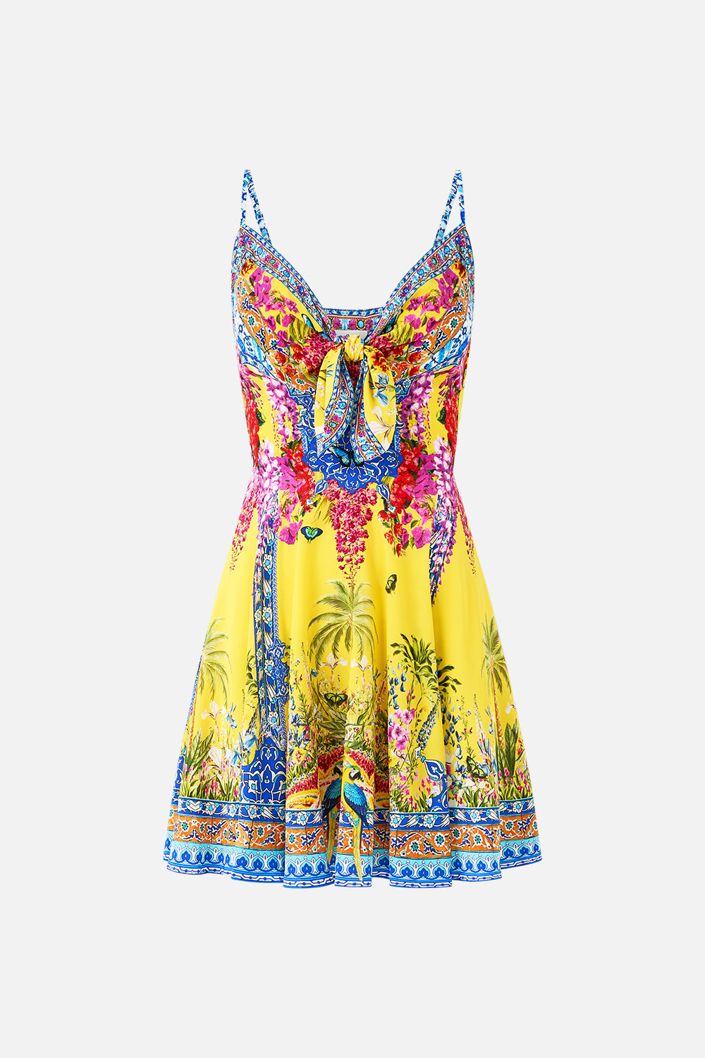 SHORT DRESS WITH TIE FRONT SULTANAHMET SUMMER