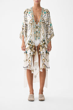 KIMONO WITH LONG UNDERLAYER CHAIN GANG
