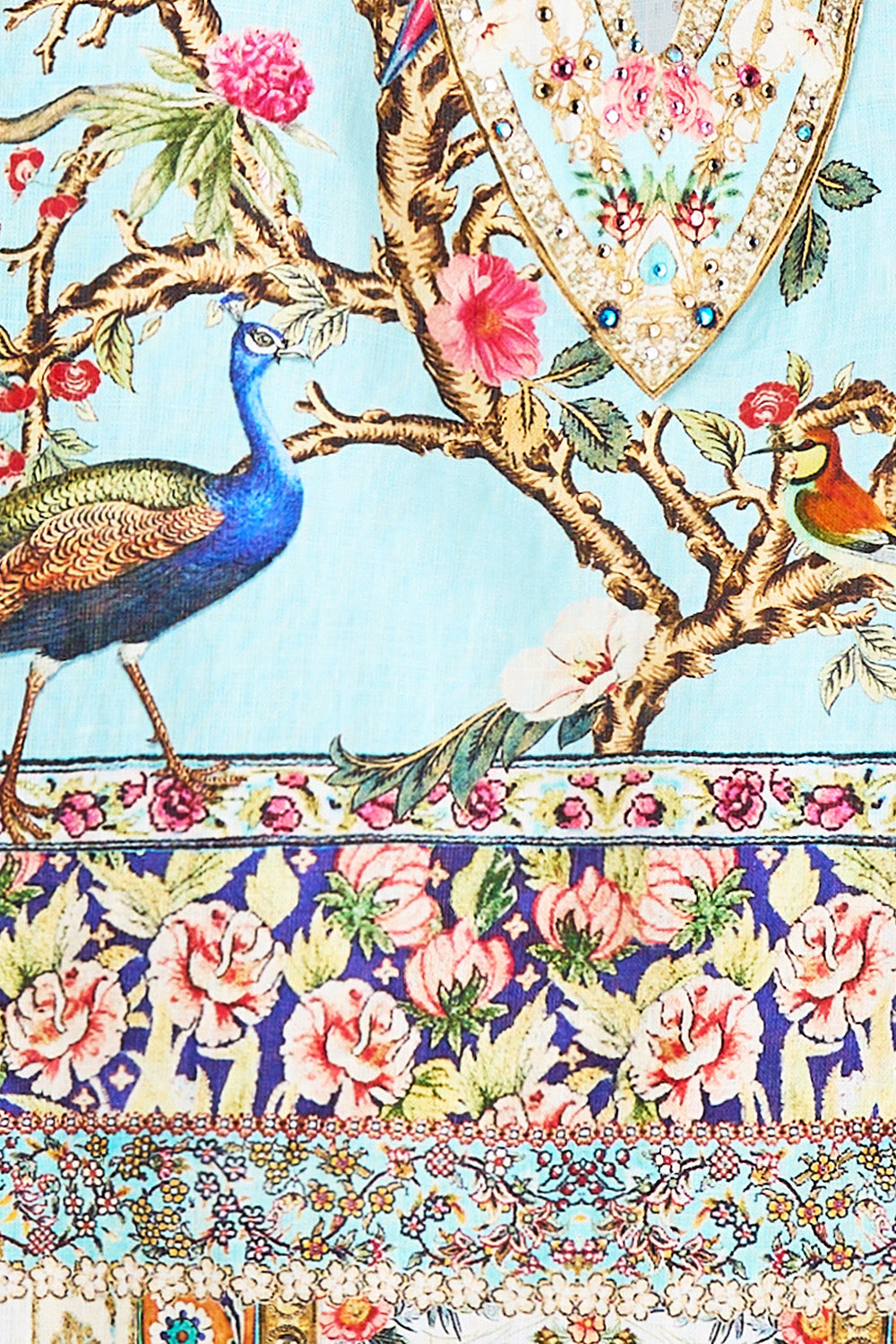 DEEP V-NECK HARDWARE SHORT KAFTAN SULTANS AND QUEENS