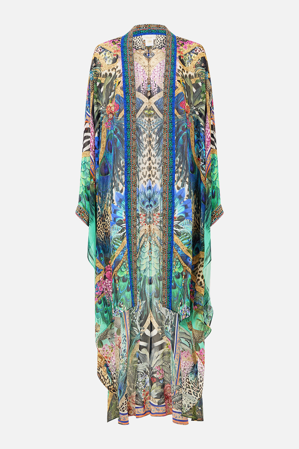 The CAMILLA WIDE LEG WAISTED PANT TWILIGHT IN ISTANBUL in our  print.