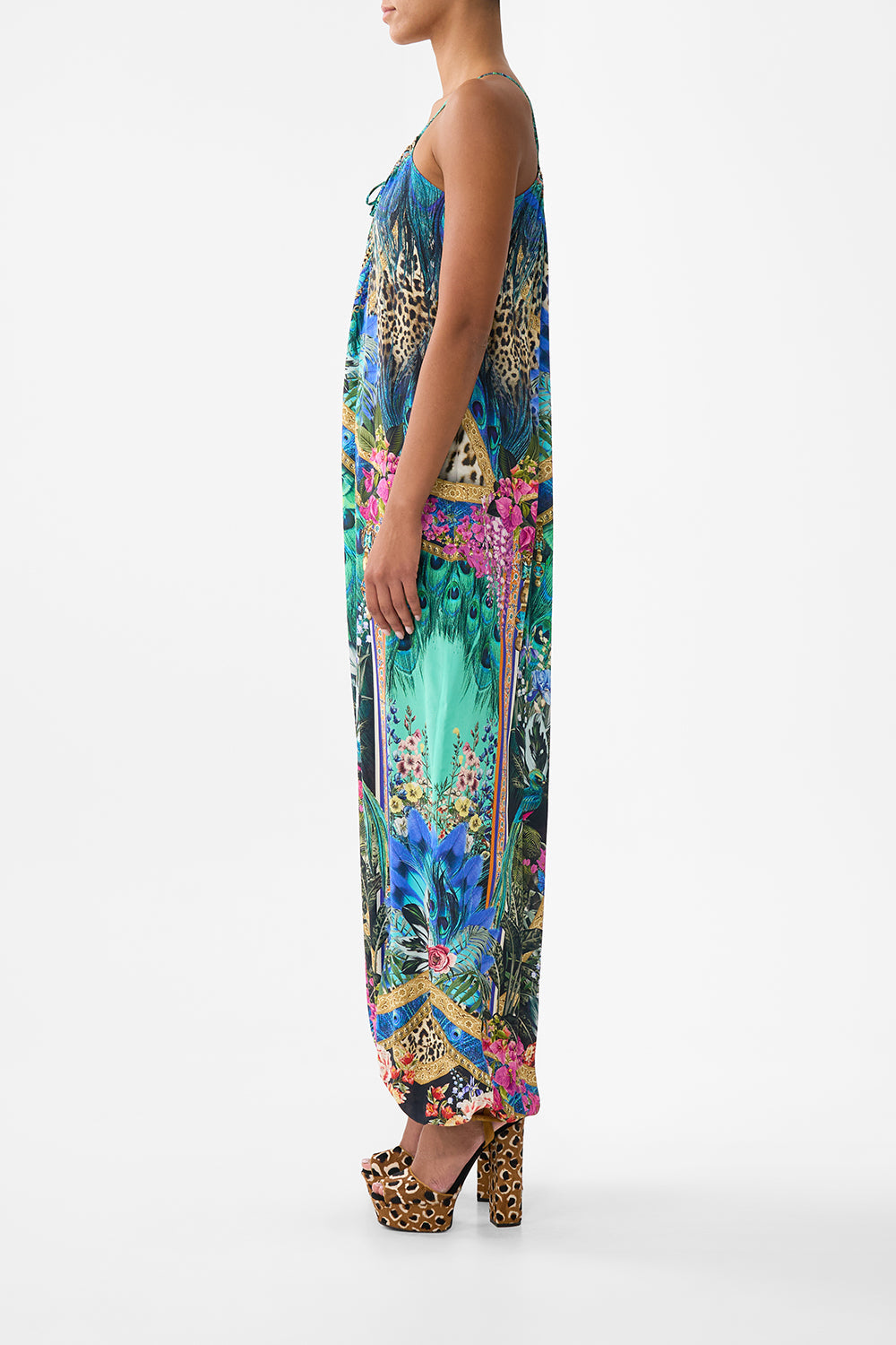 The CAMILLA SCALLOPED EDGE LAYER TWILIGHT IN ISTANBUL in our  print.