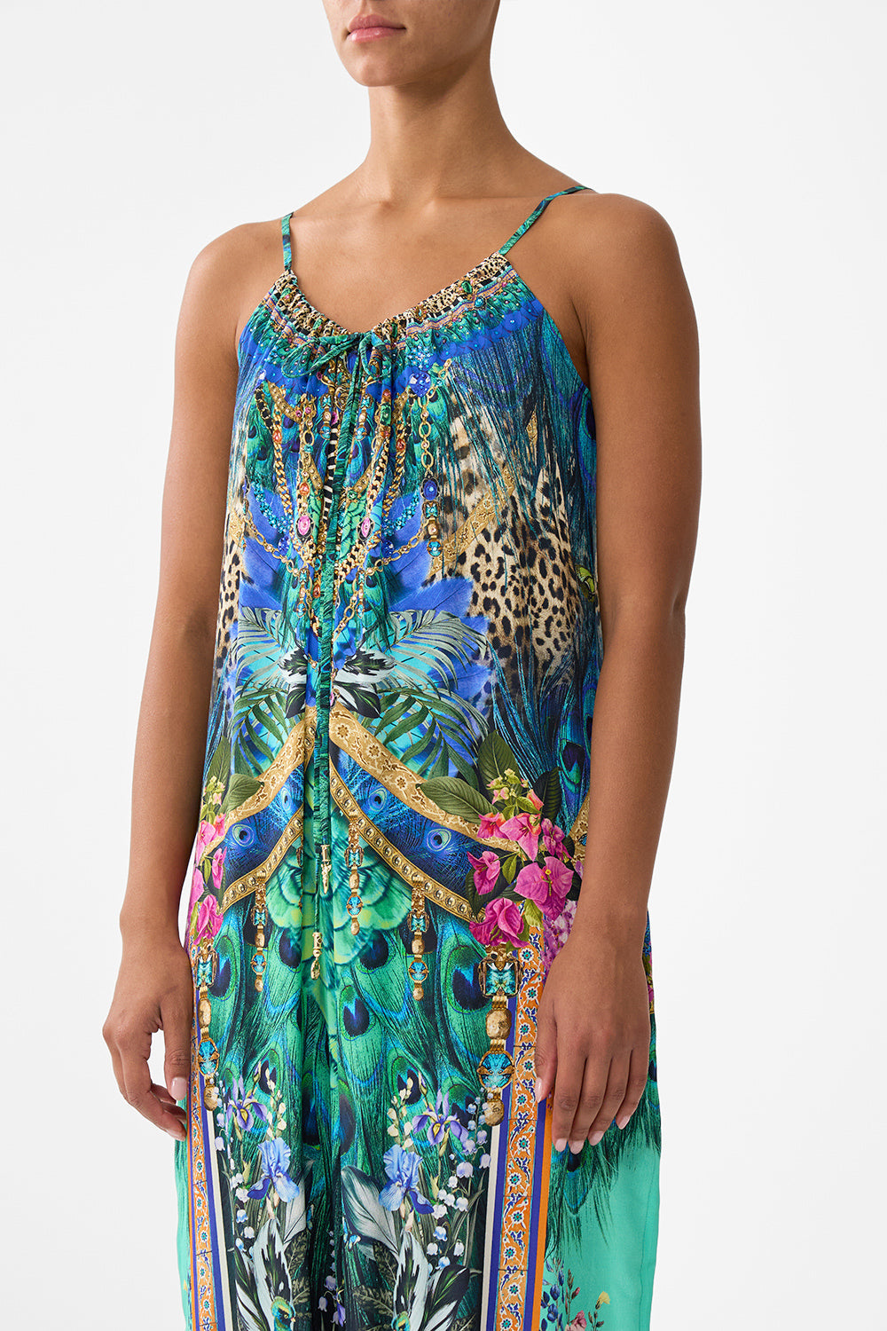 The CAMILLA SCALLOPED EDGE LAYER TWILIGHT IN ISTANBUL in our  print.