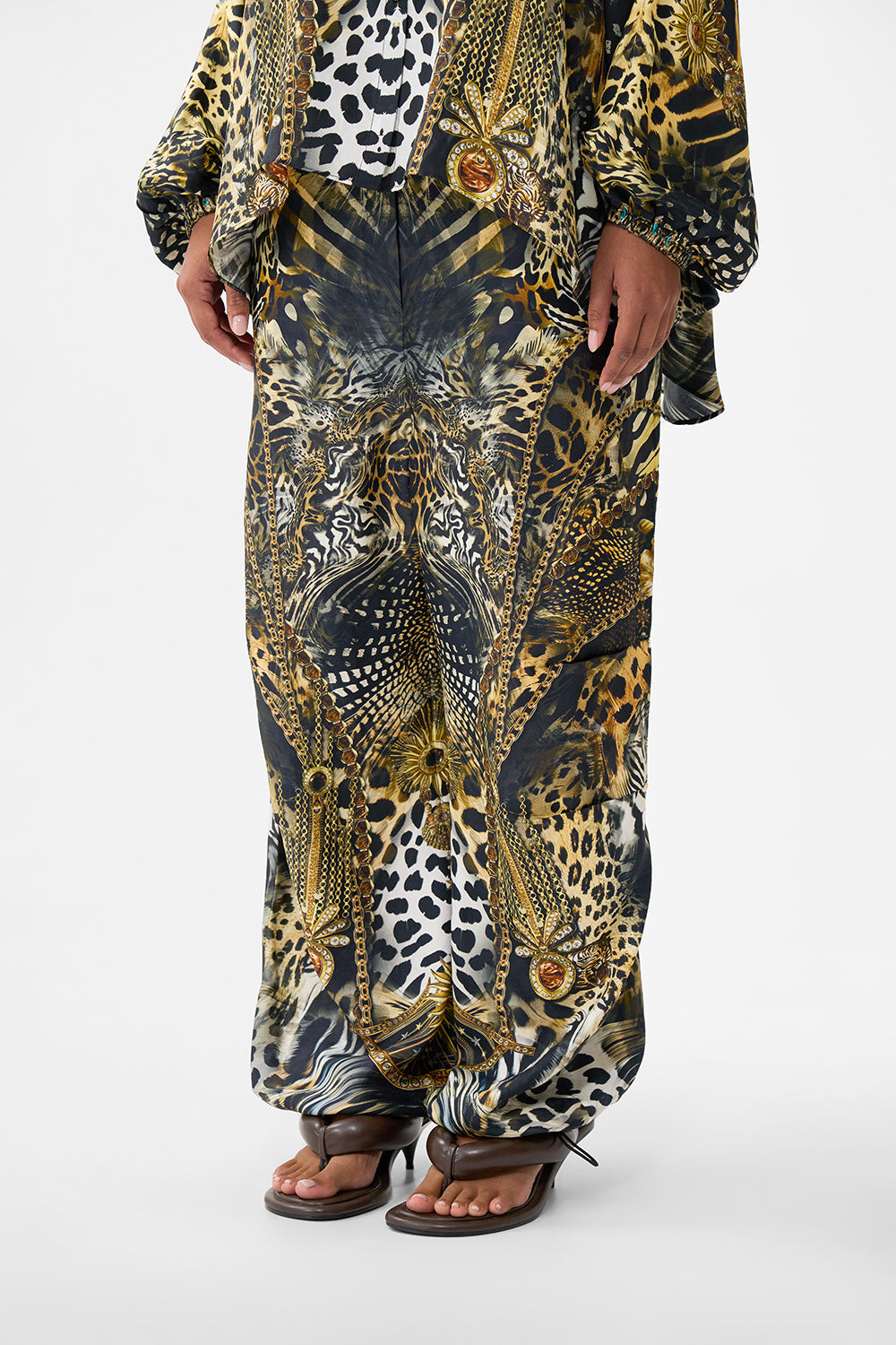 The CAMILLA BOYS SHORT SLEEVE CABANA SHIRT OTTOMAN OPULENCE in our OTTOMAN OPULENCE print.