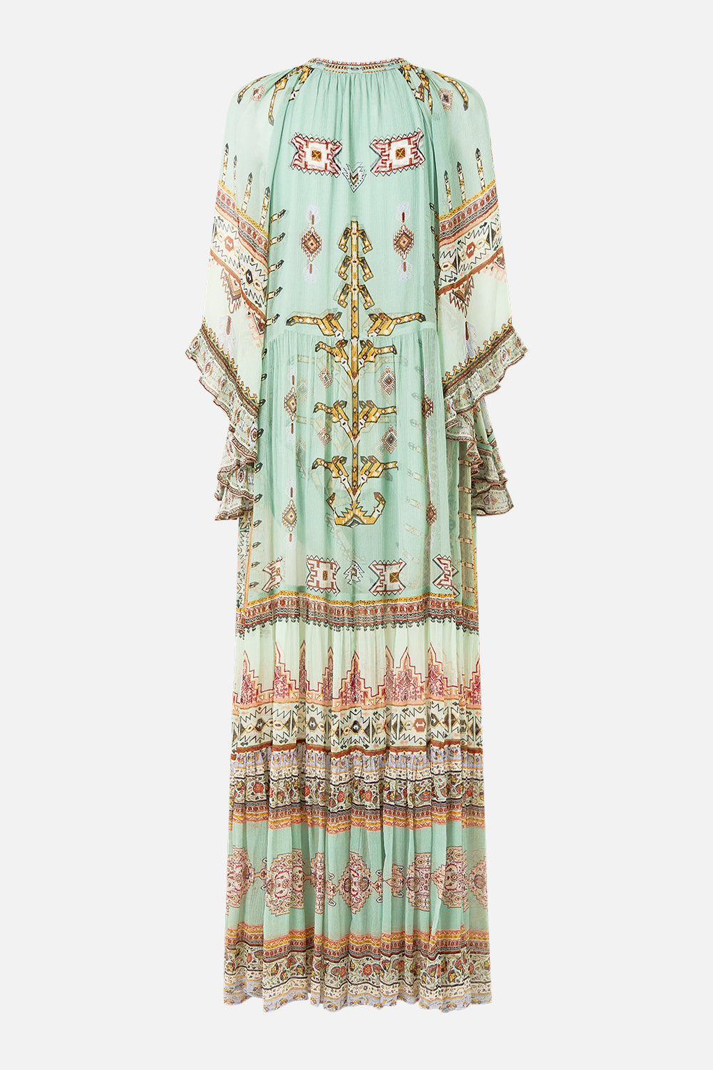 WIDE SLEEVE GATHERED DRESS LEGEND HAS IT