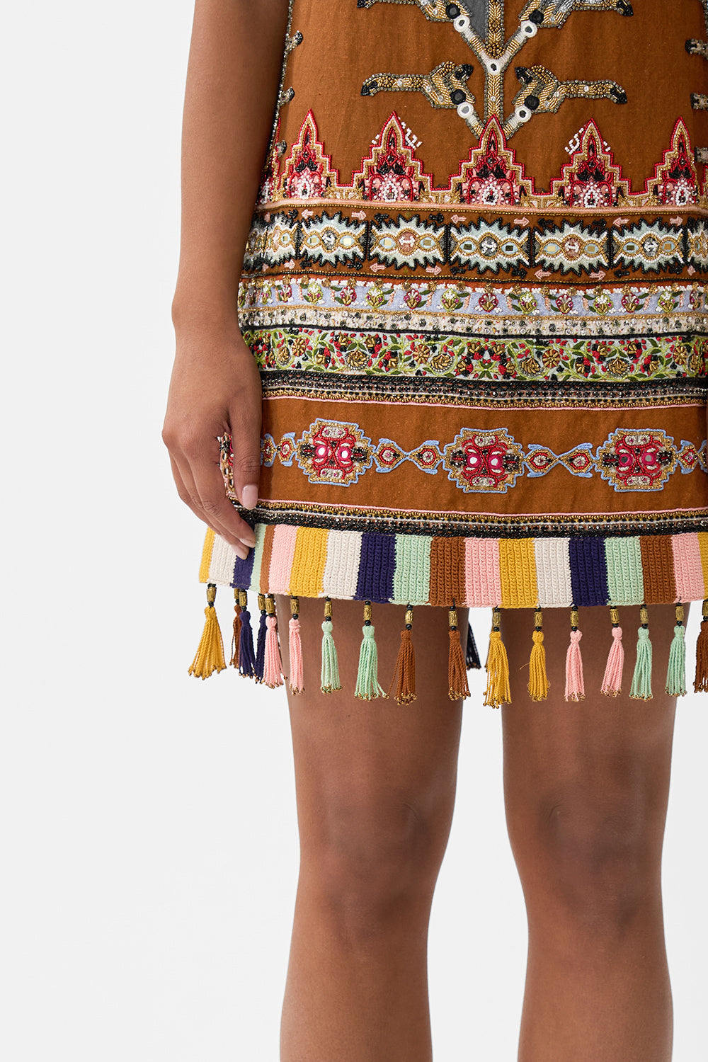 SQUARE NECK SHIFT DRESS FABRIC OF TIME