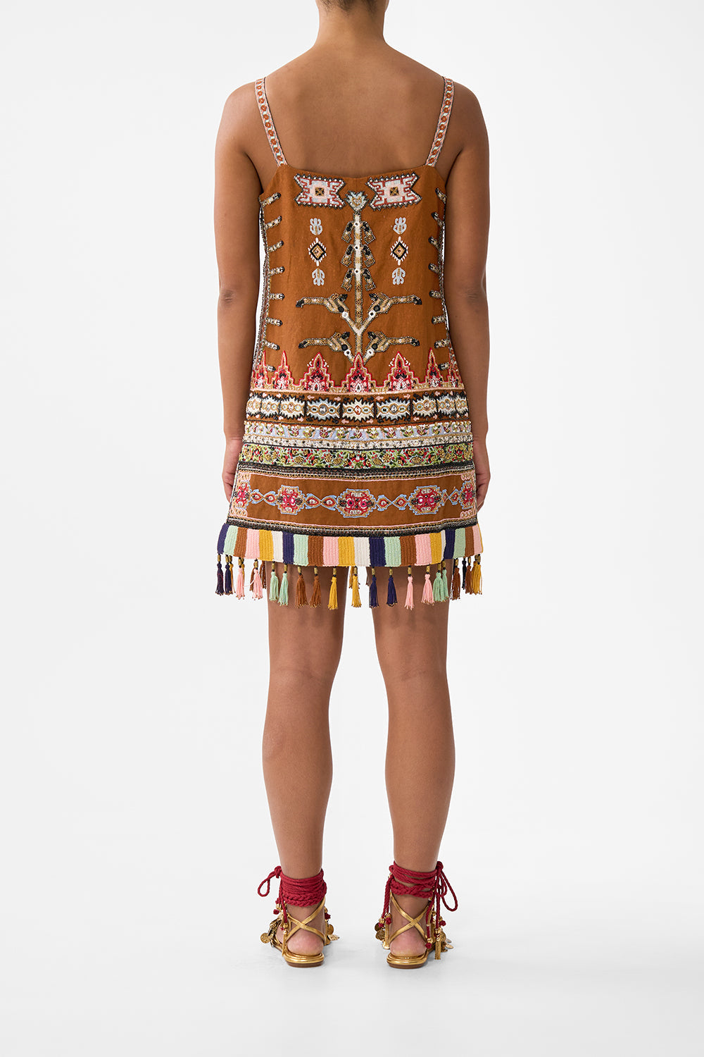 SQUARE NECK SHIFT DRESS FABRIC OF TIME