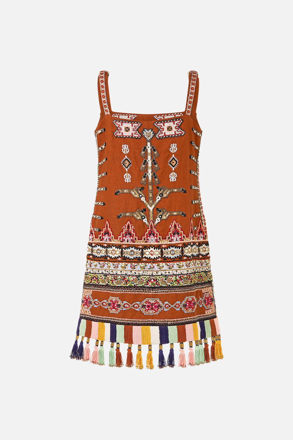 SQUARE NECK SHIFT DRESS FABRIC OF TIME