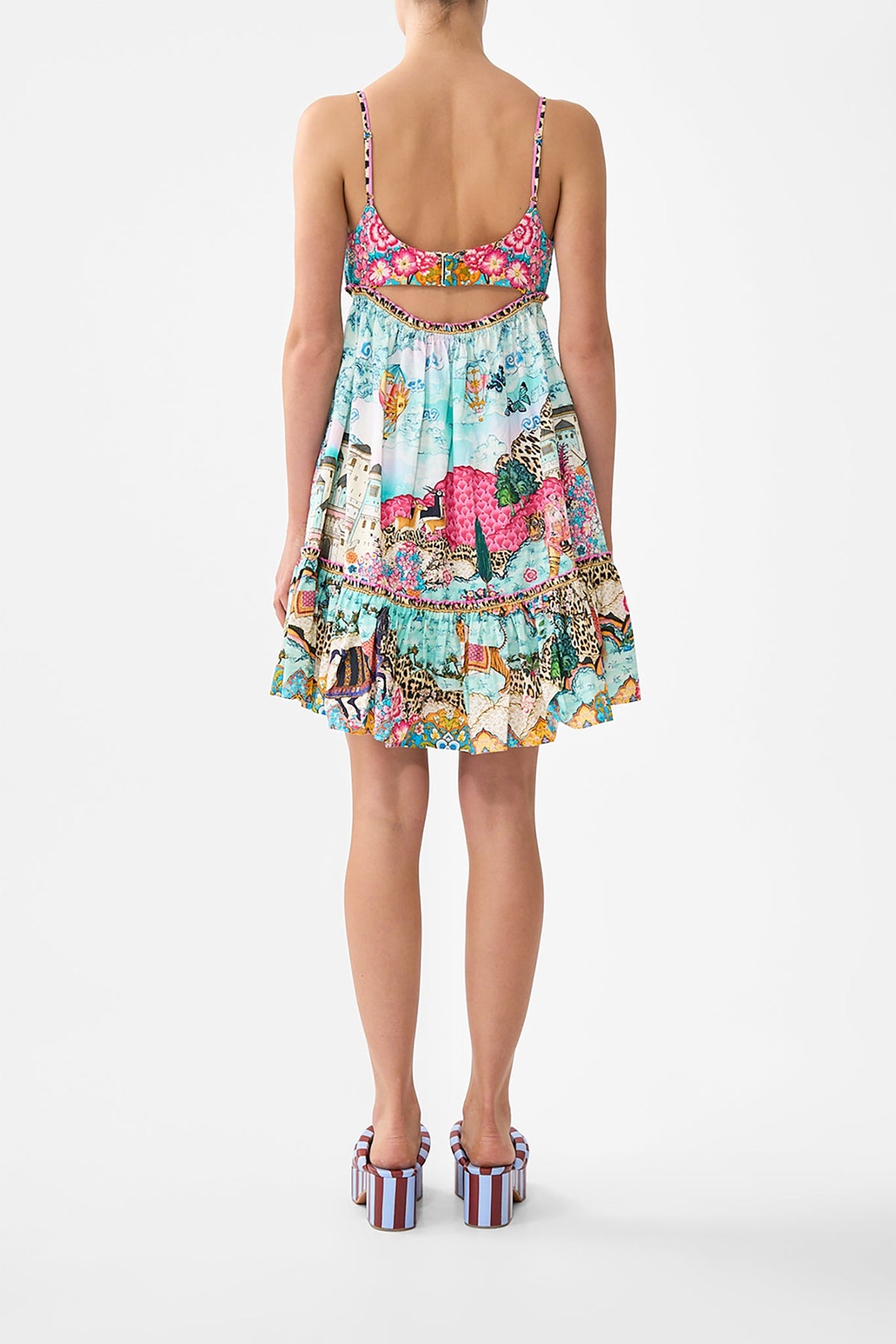 SHORT DRESS WITH JERSEY BODICE MINIATURE MOMENTS