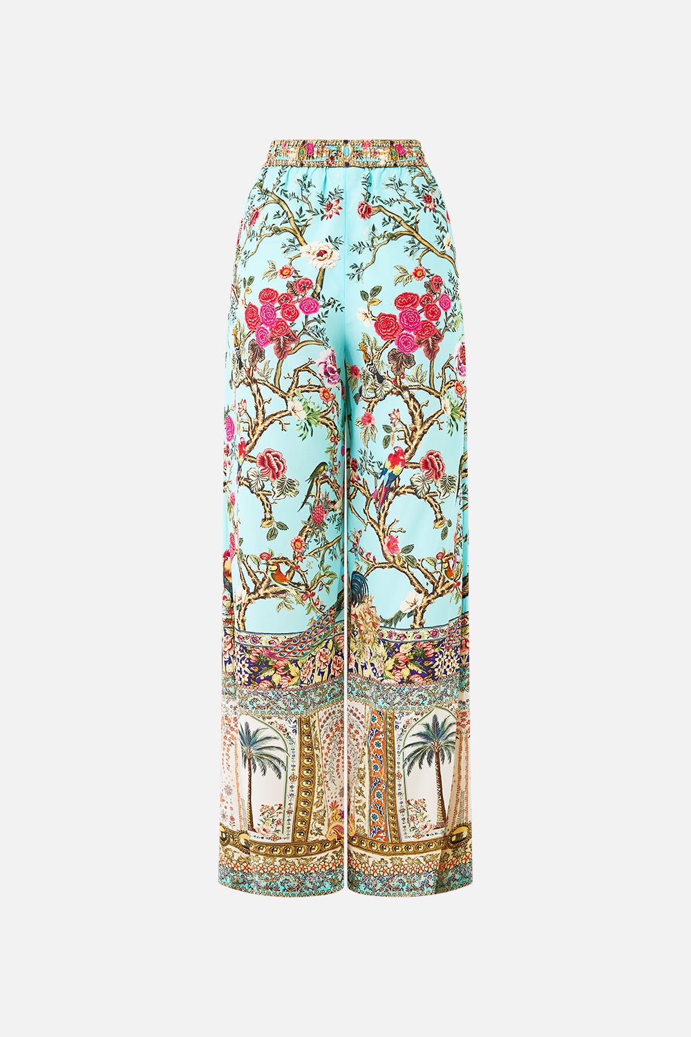 The CAMILLA LONG SILK CRINKLE CHIFFON SCARF LEGEND HAS IT in our LEGEND HAS IT print.