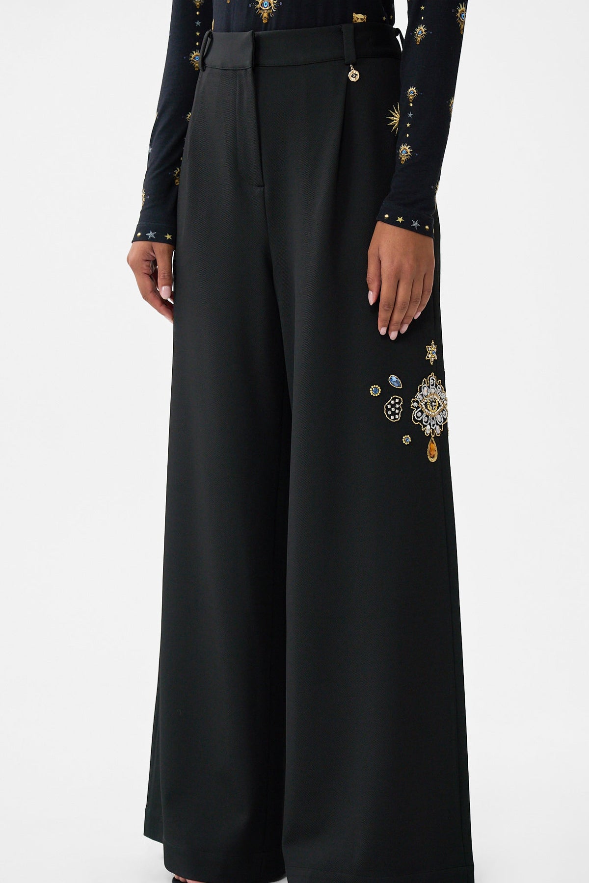 WIDE LEG WAISTED PANT AMULETS AND ALCHEMY
