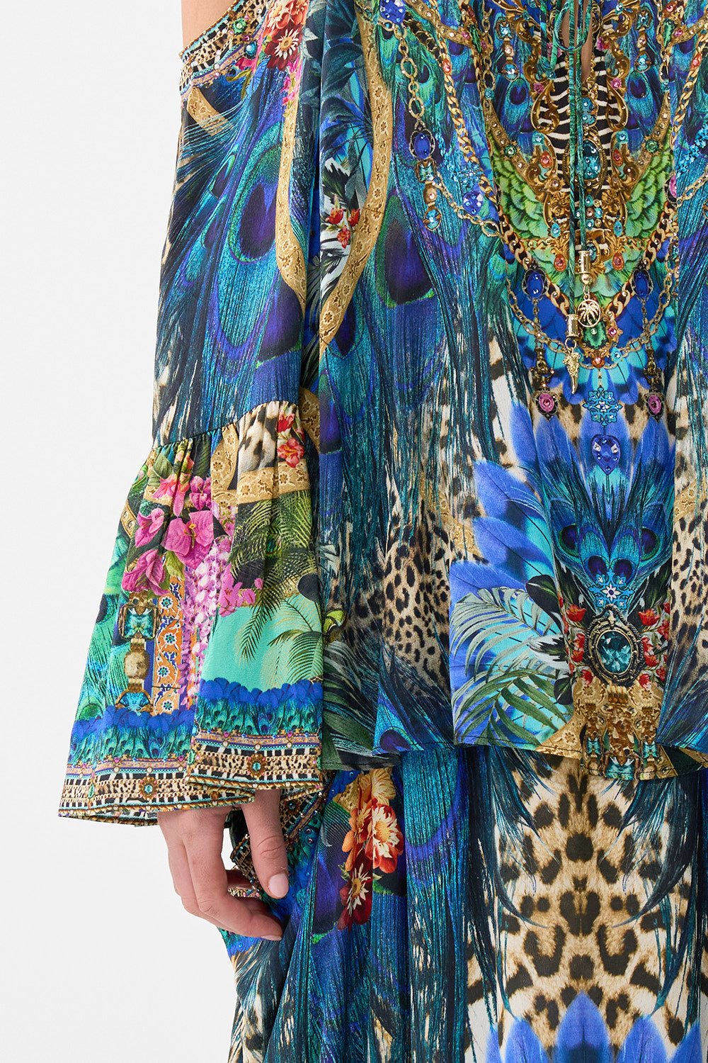 The CAMILLA WIDE LEG WAISTED PANT TWILIGHT IN ISTANBUL in our TWILIGHT IN ISTANBUL print.