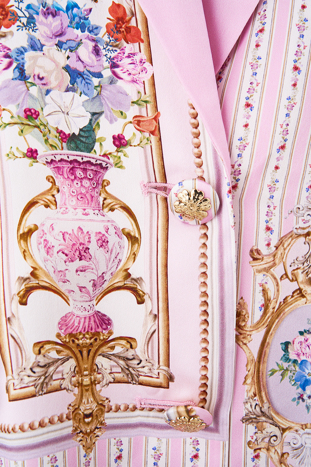 The CAMILLA A-LINE FRILL DRESS THE BOSPHOROUS in our  print.