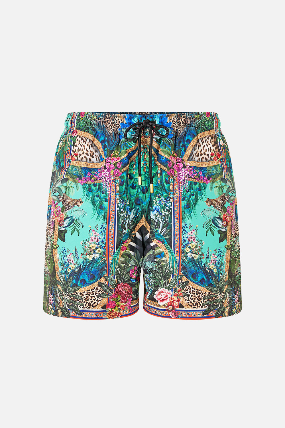 The CAMILLA MULTI WEAR LONG SARONG WITH FRILL EDGE HEIRLOOM EMPIRE in our  print.