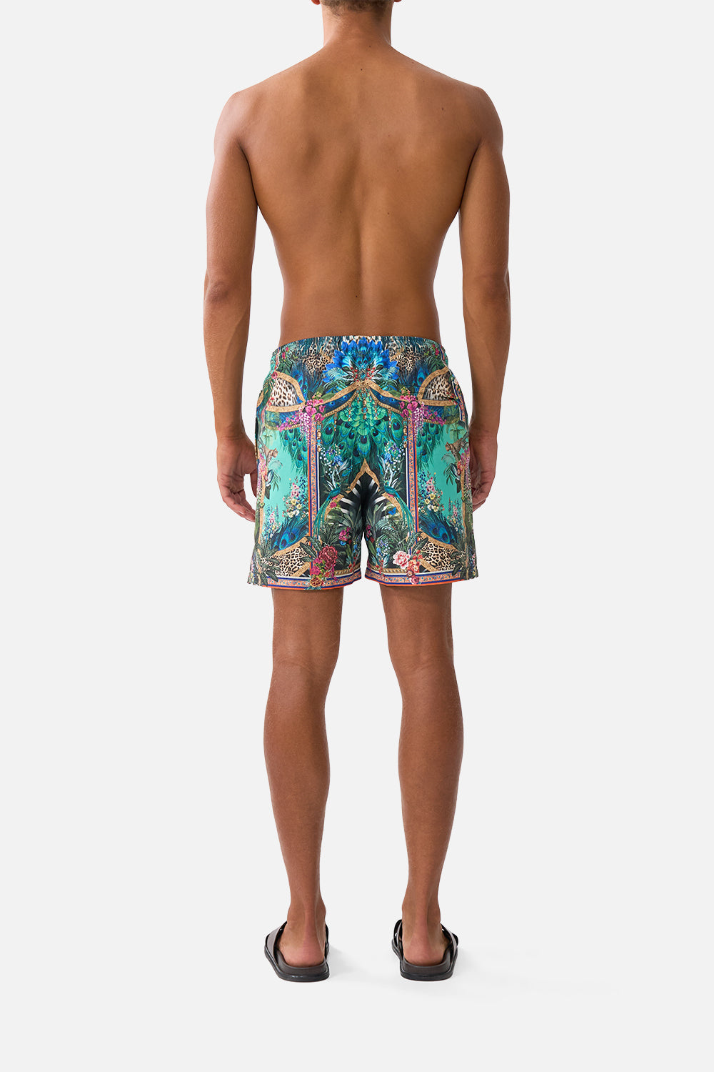 The CAMILLA MULTI WEAR LONG SARONG WITH FRILL EDGE HEIRLOOM EMPIRE in our  print.
