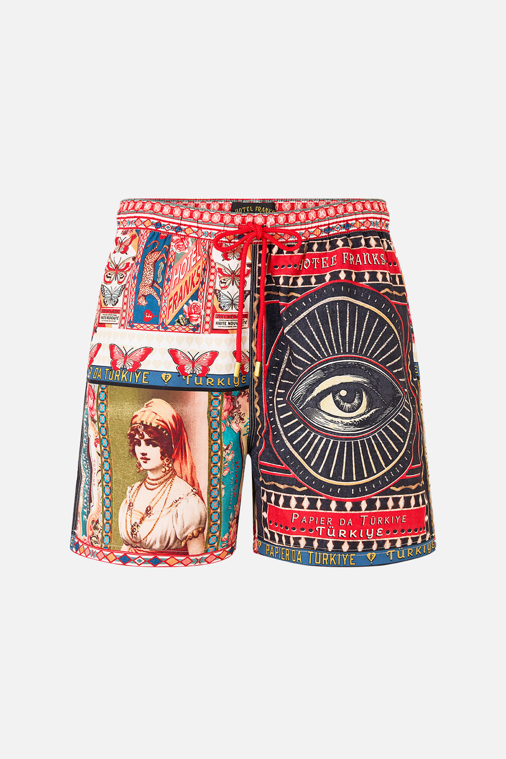 The CAMILLA BUTTON THROUGH SCARF BLOUSE MINIATURE MOMENTS in our  print.