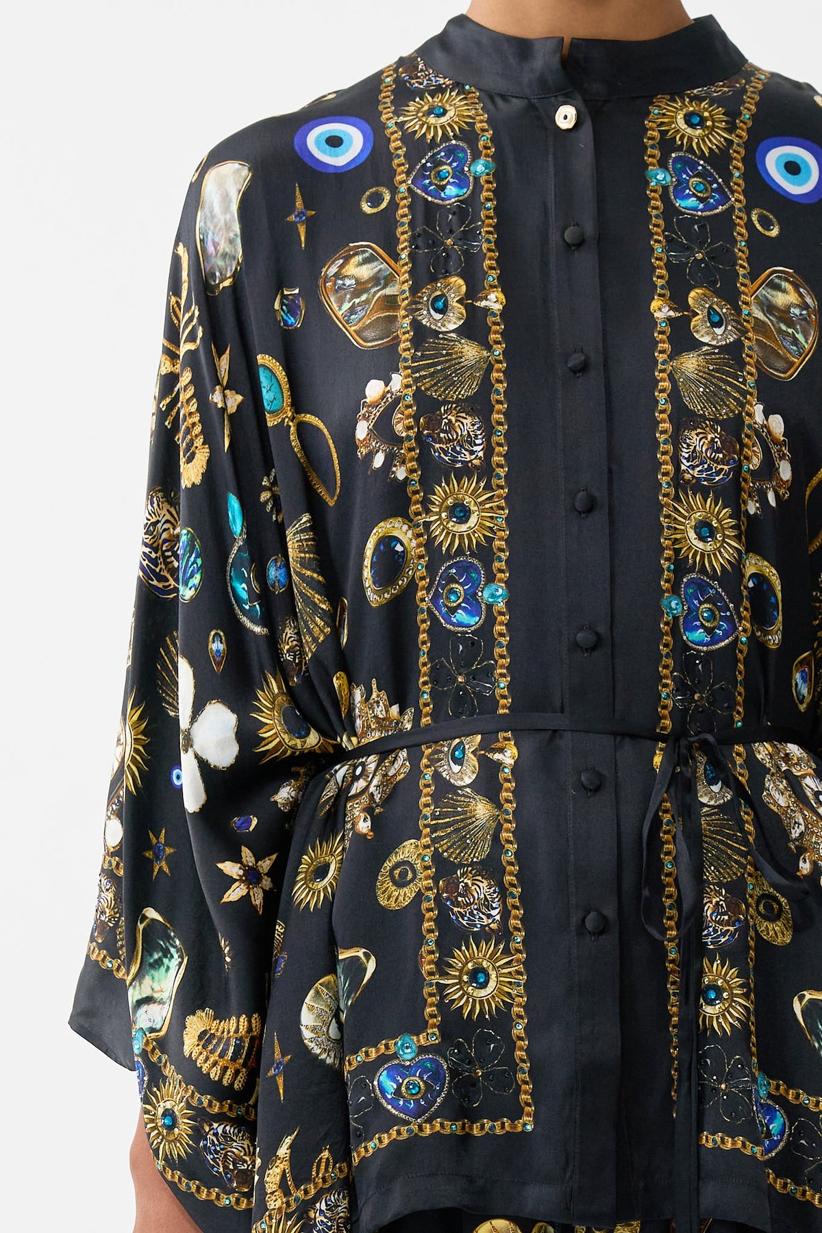 BUTTON THROUGH SCARF BLOUSE AMULETS AND ALCHEMY