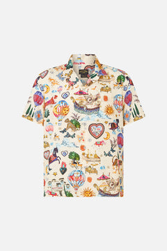 SHORT SLEEVE CAMP COLLARED SHIRT KAPADOKYA KITSCH
