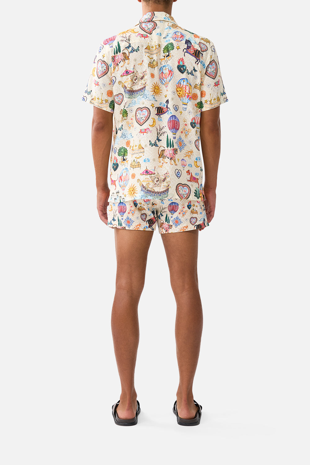 The CAMILLA A-LINE FRILL DRESS HEIRLOOM EMPIRE in our HEIRLOOM EMPIRE print.