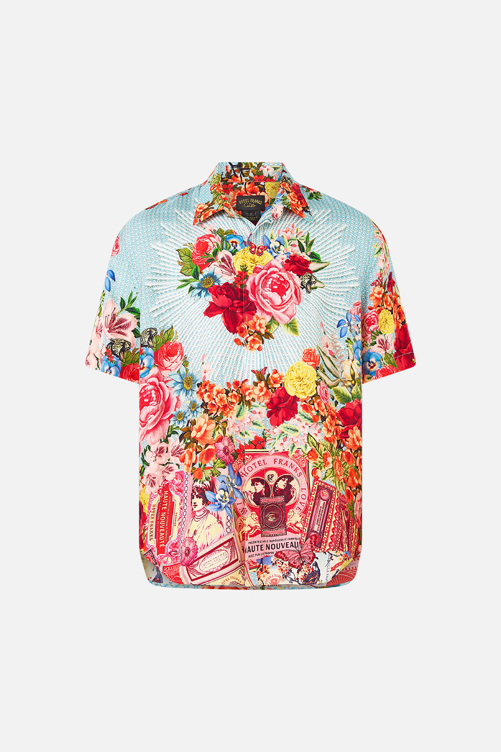 The CAMILLA V-NECK FULL LENGTH BIAS SLIP DRESS BODRUM BOTANICALS in our  print.