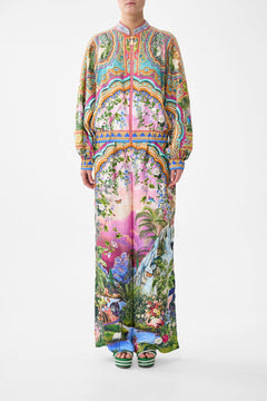 BOMBER JACKET WITH SHIRRED CUFF TURKISH DELIGHT